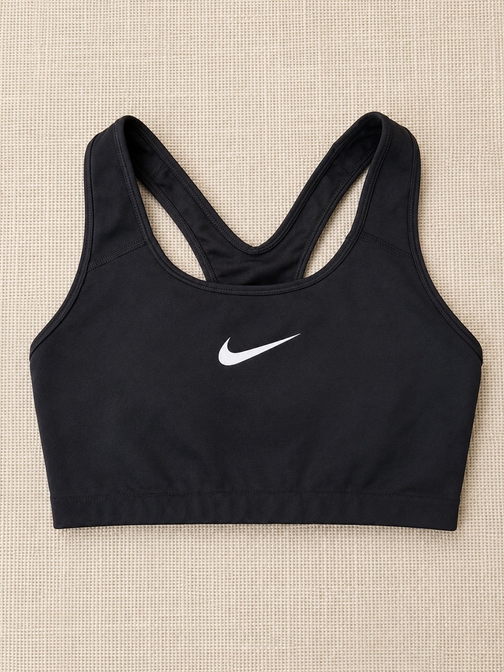 Nike Dri-FIT Sports Bra Women’s Small Black Medium Support Racerback Athletic